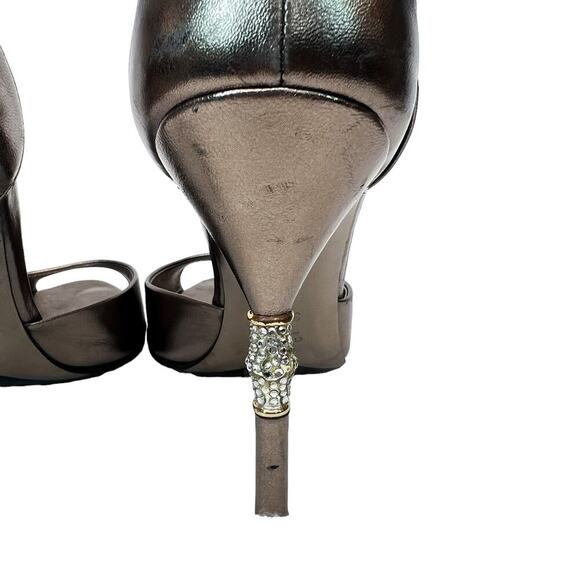 Gucci Bronze Gold Leather Heels Size 39 1/2 C - Picture 8 of 8